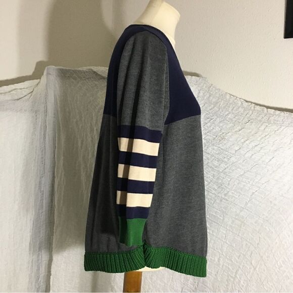 Lili's Loft Color Block Sweater Top Size Medium - Picture 2 of 9